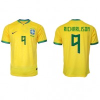 Dres Brazília Richarlison #9 Domáci MS 2022 Krátky Rukáv
